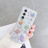 Abbery for Samsung Z Fold 5 5G Case Space Theme Clear with Design Bling Glitter Sparkly Stars and Moon Planet Durable Shockproof Transparent Unive...