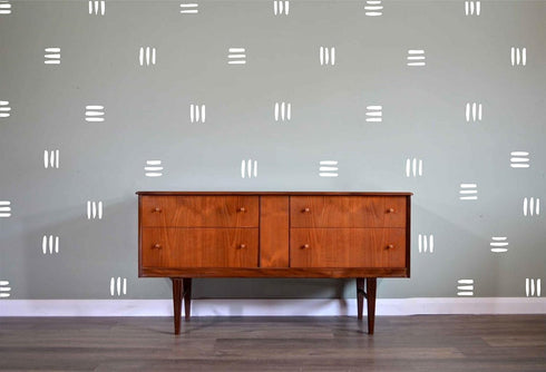 120pcs Modern Line Wall Stickers Boho Nursery Kids Living Room Scandinavian Home Décor Self-Adhesive Murals Vinyo DIY Gift YT5037 (White)...