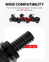 Amazicha Black Aluminum Fender Rear Seat Bolt Nut Tab Mount Knob Cover 1/4"-20 Thread Seat Screws Kit Compatible for Harley Davidson Touring Softa...