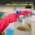 3X High Output Heavy Duty Spray Bottles for Cleaning Solutions, 3 Pack, 32 oz Professional Industrial Spray Bottles for Commercial, Household Clea...