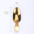 JANKOW Golden Short Handle Tea Scooper for Loose Tea Leaves, 304 Stainless Steel Tea Spoon, Mini Dessert Sugar Teaspoon for Salt Condiments Desser...