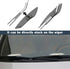 2 PCS Car Wiper Plus Pressure Pads Fixed Wind Wipes Wiper Plus Chip Decoration Wing, Windshield Wiper Blade, Automotive Replacement Windshield Wip...
