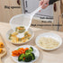 2 Pieces Strainer Scoop Colander Slotted Pasta Spoon Plastic Skimmer Spoon with Handle Food Drain Shovel for Kitchen Cooking, White and Orange 13....