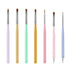 Qianyu 8 Pcs Gel Nail Art Brush Set Acrylic Nail Painting Sculpting Brush for Salon at Home DIY Manicure with Tips Builder Dotting Carving Pen and...
