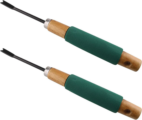 2 Pcs Weeder Tool Weed Picker Hand Weeder Puller Hand Tool Dandelion Fork Weed Remover Tools for Garden...