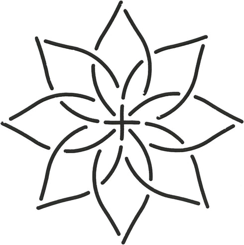 Quilting Creations Continuous Floral Border Quilt Stencil, 4"...