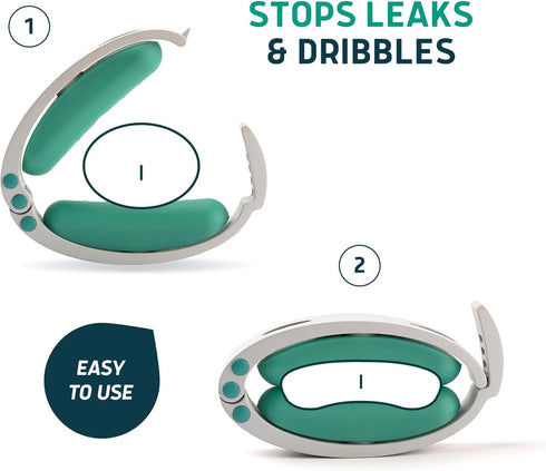 Confidence Clamp by Lunderg - The Original Incontinence Clamp for Men with 3 Removable Top Pads (S, M & L) for Reliable Control and Everyday Confi...