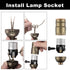 3 Way Lamp Socket Replacement, E26 Threaded Base, Turn Knob for Low-Medium-High Light Settings, Lamp Parts for Table and Floor Lamps Repair, Light...