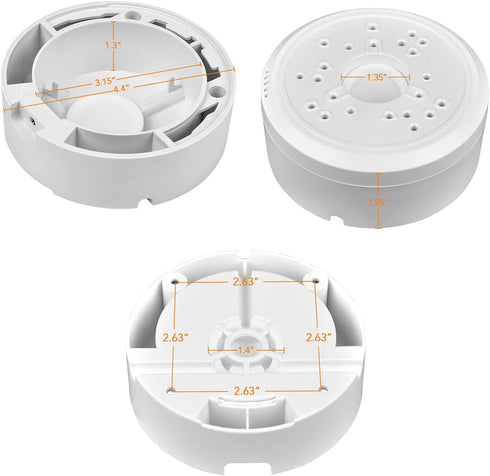 Universal Bullet Security Camera Junction Box Mount Bracket, Plastic Junction Box Compatible with Arlo Solar Panel and Reolink Solar Panel,Outdoor...