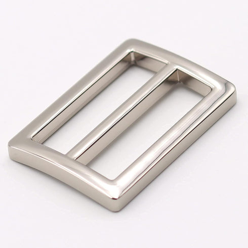 JWBIZ 8pcs Flat Metal Slide Buckle Belt Adjuster Sliders Tri Glide Strap Hardware Clasp (Silver, 1 1/4 Inch)...