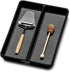 madesmart Utensil Tray-CARBON COLLECTION 2 Compartments, Soft-Grip Lining & Non-Slip Feet & BPA-Free, Small...
