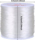 CCINEE 1mm Elastic Stretch Transparent String Cord for Jewelry Making Bracelet Beading Thread 100m/Roll...