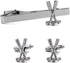 Golf Symbol Silver Pair of Cufflinks & Tie Bar Clip...
