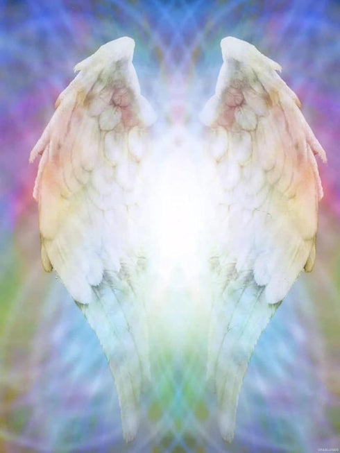 UPABLUNSO Diamond Painting Jesus Angel Wings Christian Religion Kit for Adults Full Drill Diamond Art Painting by Number Kits Gem Art Wall Home De...