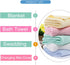 Aablexema Baby Muslin Bath Towels - Set of 2 Large Size 43X43 Inches Swaddle Blanket for Newborn Toddlers Boys Girls (White & Yellow)...