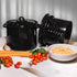 Granite Ware 7.5-Quart Stew Pot with Glass Coating - Chip-Resistant, Non-Porous, Naturally Non-Stick Steel Core Pot for Even Heat Distribution - G...