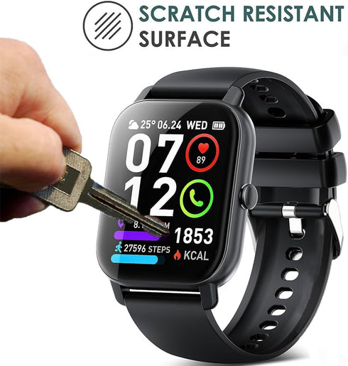 6 Pack Compatible with Ddidbi P66E 1.85” Smart Watch Screen Protector Film for Poounur P66E 1.85 Inch Smartwatch Screen Protectors Foils Screen Co...