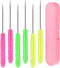 6Pcs Cookie Scribe Tool Sugar Stir Needle Cookie Decorating Supplies DIY Baking Pin for Royal Icing Biscuit Coffee Sugarcraft Handcraft with Stora...