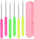 6Pcs Cookie Scribe Tool Sugar Stir Needle Cookie Decorating Supplies DIY Baking Pin for Royal Icing Biscuit Coffee Sugarcraft Handcraft with Stora...