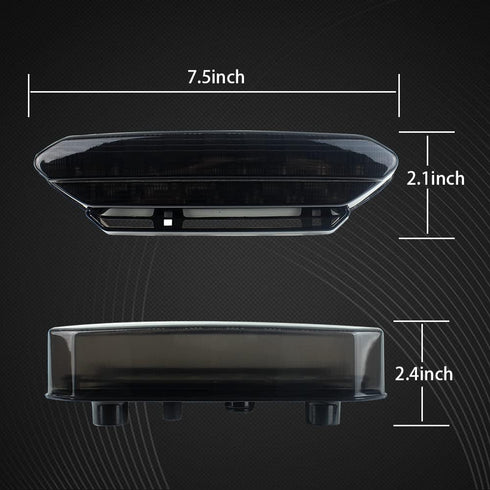 YFZ450 LED Tail Light Brake Rear Light for ATV 2006-2009 Yamaha yfz 450(Smoked 1pcs)...