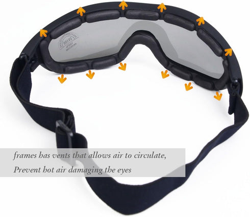 UV Protective Outdoor Glasses Motorcycle Goggles Military Sunglasses Tactical Goggles...