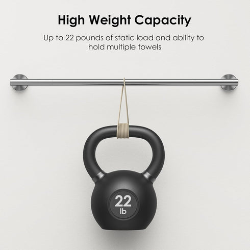 FORIOUS Towel Bar 7.3 Inch Center to Center, Brushed Nickel Bathroom Towel Rack 304 Stainless Steel, Wall Mounted Towel Holder for Bathroom, inclu...