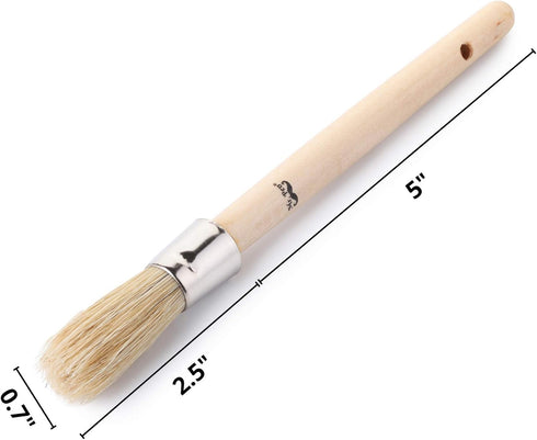 Mr. Pen- Chalk Paint Brush, 0.7 Inch, Wax Brush, Round Paint Brush, Wax Brush, Chalk Paint Brushes for Furniture, Chalk Paint Brushes, Wax Brush C...