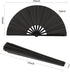 Maitys 2 Pcs Large Clap Fans for Line Dancing 13 Inches Folding Hand Rave Fan Nylon Cloth Foldable for Line Dancing Festival Craft Dance Decoratio...