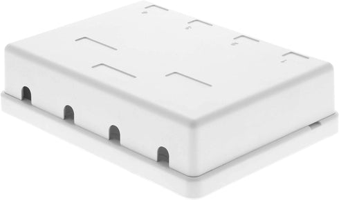 Networx Keystone Jack Surface Mount Boxes (4 Port, White)...