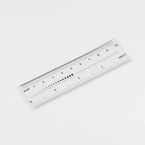 Film Flexible Ruler 4 Inch 0.1mm Scale PET Plastic Folding Straight Ruler Calibration Soft Ruler Measuring Tool for Factory, Transparent...