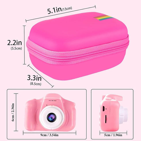 Leayjeen Kids Camera Case Compatible with Seckton/GKTZ/OZMI/PROGRACE/Dylanto/Rindol/VATENIC/Nine Cube/hyleton and More Kid Digital Camera Toys Gif...