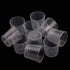 100 Pack 1oz/30ml Plastic Graduated Cups Transparent Scale Cups with 50 Pack Wooden Stirring Sticks for Mixing Paint, Stain, Epoxy, Resin...