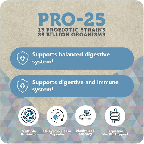 Vitamin Bounty Pro-Daily Probiotic - Supports Digestive Health, Immune System Boost, Gut Balance, and Relieves Bloating - 60 Delayed-Release Capsu...