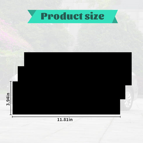 11.8" x 4" Bowtie Emblem Wrap Kit for Chevy Logo Overlay Vinyl Wrap with Spatula and Cutter 3 Pcs Matte Black...