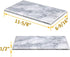 Rectangular Marble Vanity Tray for Counter, Bathroom, Dresser, Nightstand or Desk, 11-5/8" x 6-1/4"...