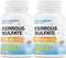 Puregen Labs Ferrous Sulfate 325 mg (65 mg Elemental Iron) High Potency Iron Supplement | No Artificial Color Additives - Total 400 Tablets Made i...