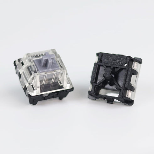 GATERON KS-15 Optical Silver Keyboard Switches, 45gf RGB LED Infrared Path Linear Key Switches for Mechanical Keyboard (35PCS, Silver)...