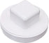 NDS 31P8 PVC S&D Cleanout Plug, with 3-Inch MPT Connection, Works with 3-Inch FPT Drain Fittings Attached to Sewer and Drain Pipe, White...