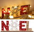 SUPVOX 2pcs Christmas Wooden Decorations Xmas Holiady Tabletop Noel Sign Decorations Ornament...