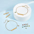 UNICRAFTALE 8 Sets Bracelet Making Kit Stainless Steel Blank Rectangle Link Bracelet with Birthstone Charms with 40pcs Jump Rings Bangles Bracelet...