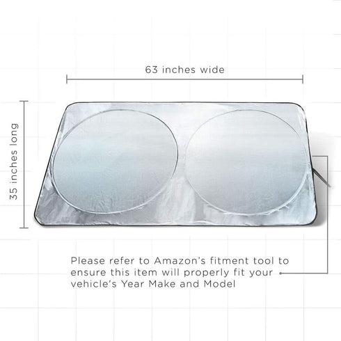 Car Sun Shade for Windshield - Foldable Sunshade Window Visor Reflector - Front Sunshield Auto Accessories Best for Car, Truck, Van, SUV...