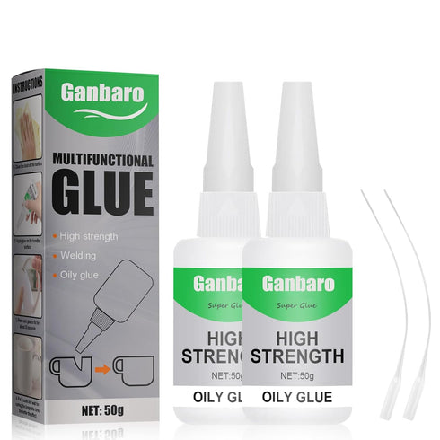2 Pcs Welding High-Strength Oily Glue, Clear Craft Glue | Extra Strength Waterproof Instant Glue for Plastic, Wood, Ceramics, Metal | Dry in 10s (...