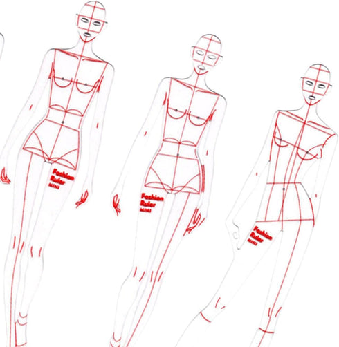 DYNWAVE 8 Pcs French Curve Template Ruler Set,Sewing Humanoid Patterns Design for Dressmaking, Tailoring, Fashion Designing...
