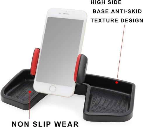 Camoo for Jeep Renegade Phone & GPS Holder 360 Degree Rotation with Storage Box Adjustable Fits Jeep Renegade 2015-2025, Automobile Interior Acces...