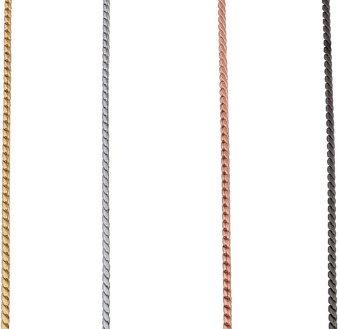 Alvalley Metal Chain Dog Show Collar - Pet Slip Collar for Shows - Fine Brass Snake Chain Collar - Adjustable for Toy, Small, Medium, Large, and E...