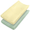 2 Pcs Changing Pad Cover 16 x 32 Inch Ultra Soft Dots Plush Changing Table Covers for Baby Girls and Boys Changing Pad Liners (Sage Green & Cream)...