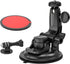 Suction Camera Mount, Car Camera Holder for Dashboard Windshield, Suction Cup Stand with 1/4" Tripod Adapter for Gopro Hero 12 11 10 9 8 7, Max, S...