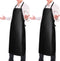 2 Pack Waterproof Rubber Vinyl Apron 40" Chef Aprons for Men Heavy Duty Chemical Work Apron Gifts for Dad Husband Fathers, Adjustable Bib Apron fo...