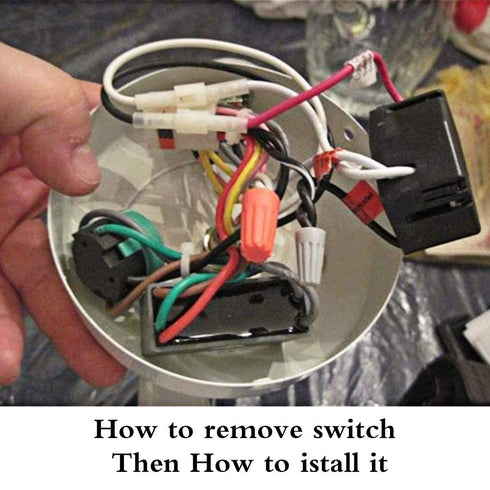 Ceiling Fans Switch Zing Ear ZE-268S6, 3 Speed 4 Wire Pull Chain Cord Appliances Switch Speed Control Replacement Parts Compatible with Hunter Cei...