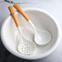 Ceramics Ladle Spoon Set of 2 Large Soup Ladle with Skimmer Slotted Spoons Kitchen Ladles Hot Pot Strainer Spoons for Cooking Serving Stirring (St...